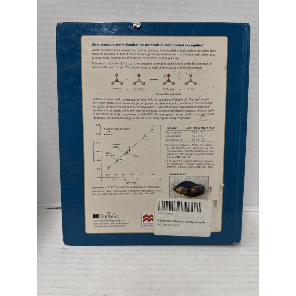 Quantitative Chemical Analysis by Daniel C. Harris (9th Edition, Hardcover)